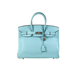 Hermes Ciel Clemence Birkin 35cm PHW New