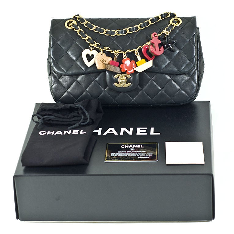 CHANEL 11C Black Lambskin Cruise Charm Bag GHW NWT 6