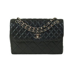 CHANEL 11P Black Calfskin "In The Business" Bag SHW NWT