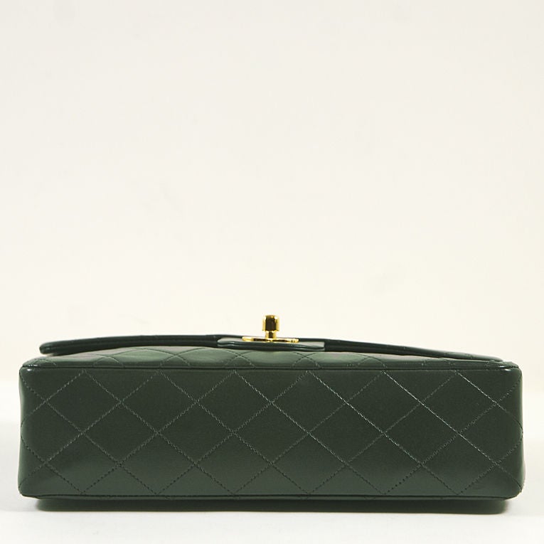 CHANEL Vintage Forest (Green) Lambskin Classic  2.55 Double Flap 1