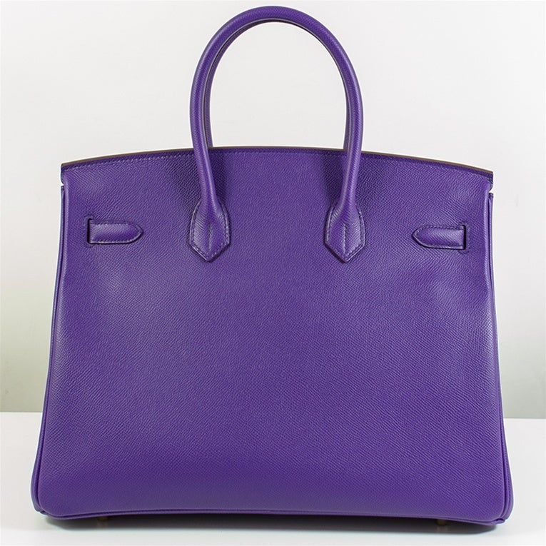 Women's Hermes Crocus Birkin Handbag Epsom 35cm GHW Never Carried For Sale