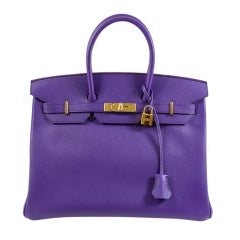 Hermes Crocus Birkin Handbag Epsom 35cm GHW Never Carried