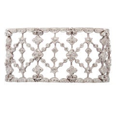 Diamond Floral Garland Wide CUff 2