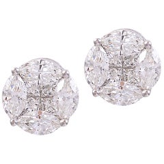 Diamond Illusion Set Earrings 8