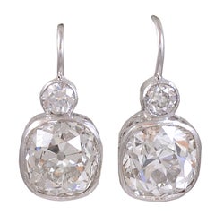 Cushion Cut Diamond Earrings