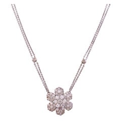 Diamond Flower Pendant 3