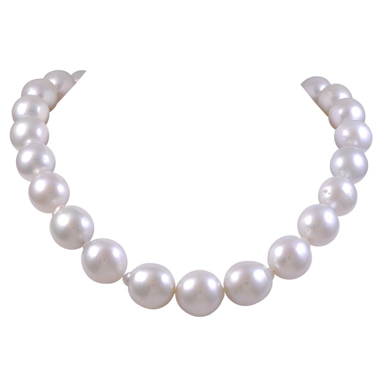 South Sea Baroque  Pearls 16.1-18.1mm Necklace