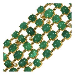 Wide Emerald Bracelet 10