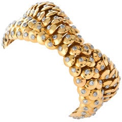 VAN CLEEF & ARPELS Paris Diamond Gold Bracelet