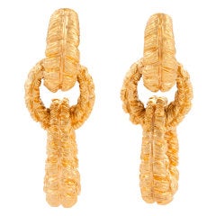 WANDER Gold Triple Hoop Ear Pendants