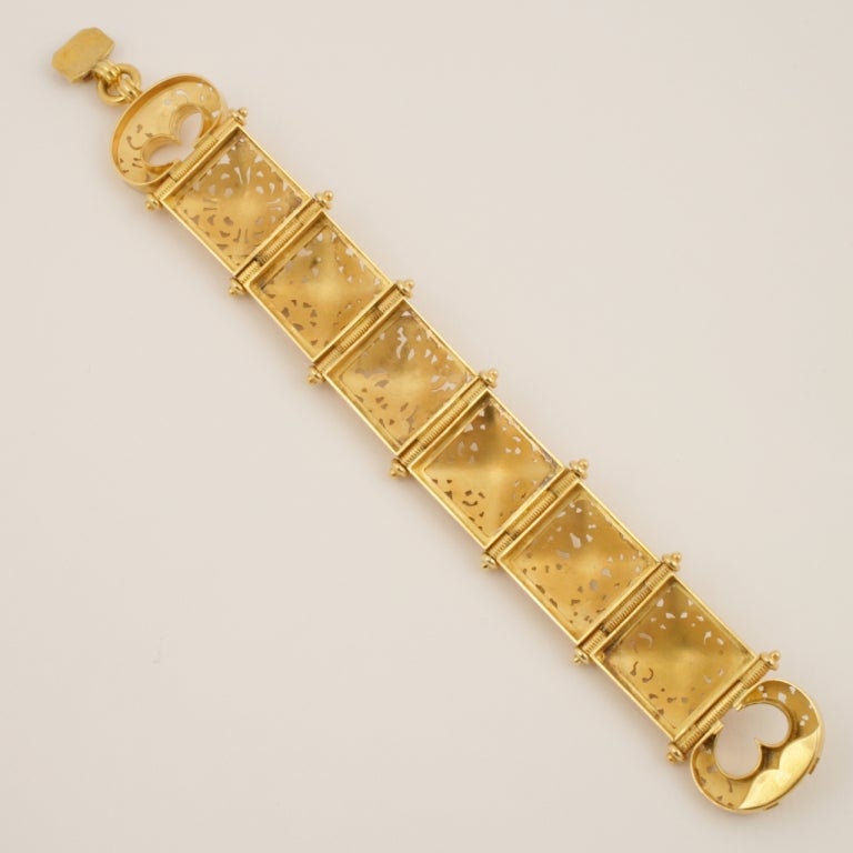 Antique French Gold Bracelet In Excellent Condition In New York, NY