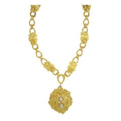 David Webb Long Gold Necklace