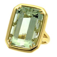 Exceptional Green Beryl Cocktail Ring