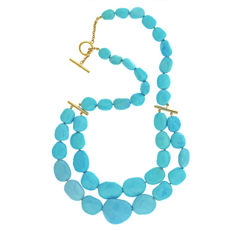 Magnificent Turquoise Bead Necklace