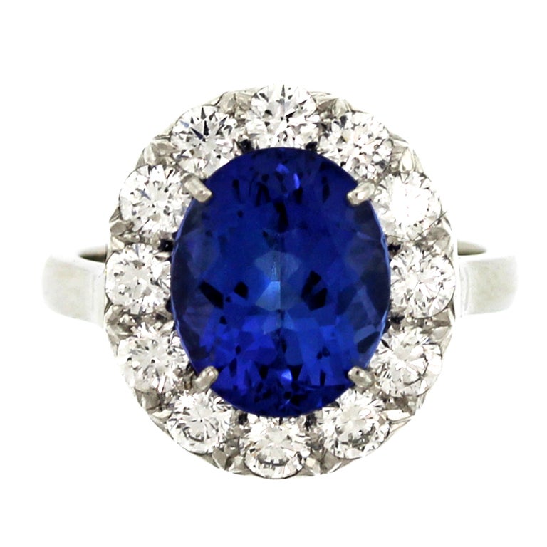 "La Dona" Spectacular Tanzanite and Diamond Ring