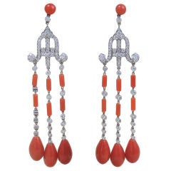  Coral Earrings By Fred Leighton