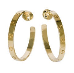 Cartier Love Collection Hoop Earrings