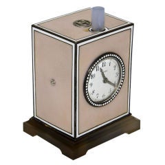Antique CARTIER 1920's Minute Repeating Enamel Desk Clock