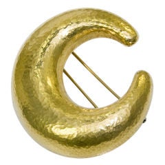 18K Hammered Brooch by Paloma Picasso for Tiffany & Company