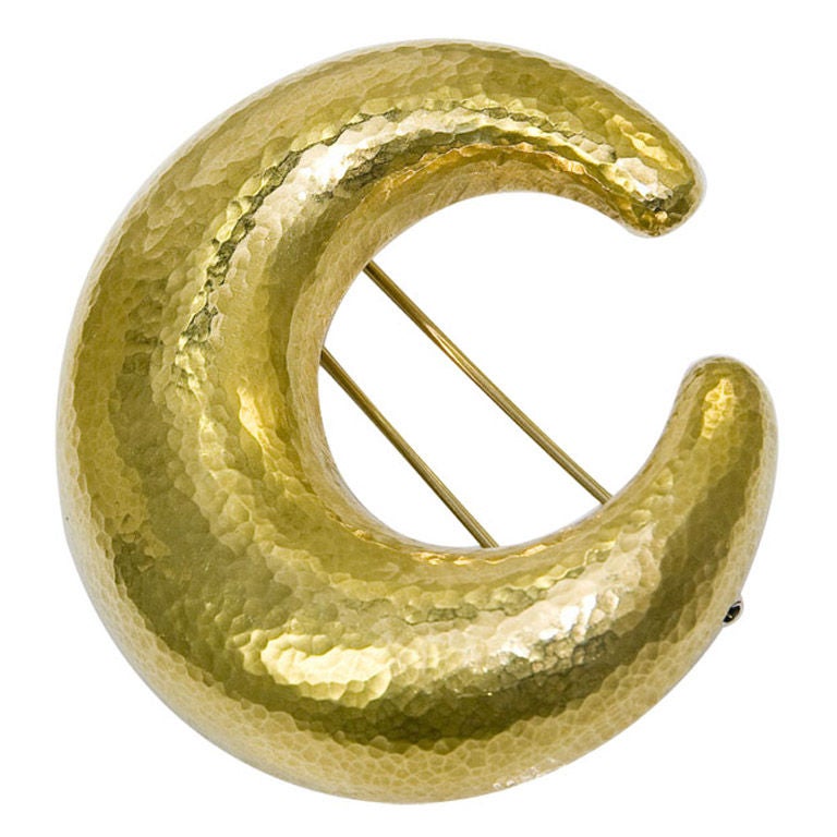 18K Hammered Brooch by Paloma Picasso for Tiffany & Company