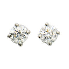 Tiffany & Company Platinum and Diamond Stud Earrings
