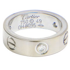 Cartier 18K and Diamond Love Ring