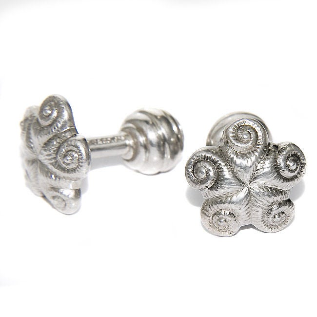 Tiffany & Co. Sterling "Sea Creature" Cufflinks