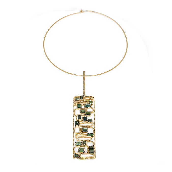H. STERN  1960s 18K 
Tourmeline Necklace
