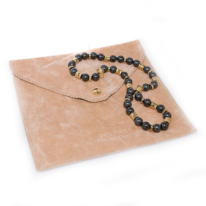 BULGARI 18K and Hematite Necklace / Bracelets 3