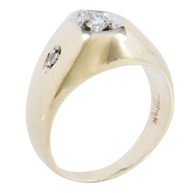 ELVIS PRESLEY getragener rosafarbener Diamantring Herren