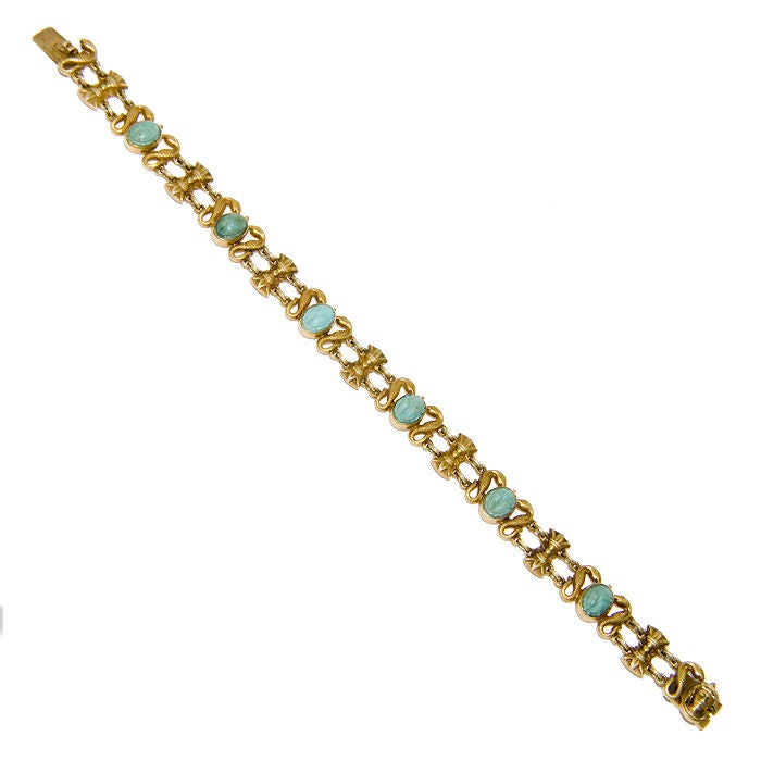 Women's Antique Gold Egyptian revival Bracelet