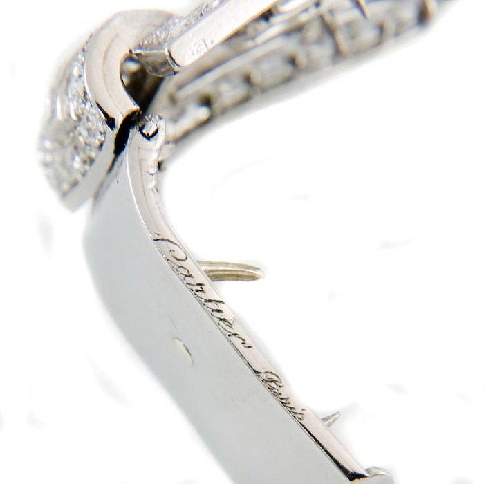 CARTIER Art Deco Diamond Clip Brooch 1
