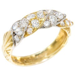 DAVID WEBB Gold, Platinum & Diamond Ring