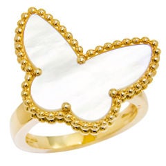 VAN CLEEF & ARPELS Gold Butterfly Ring