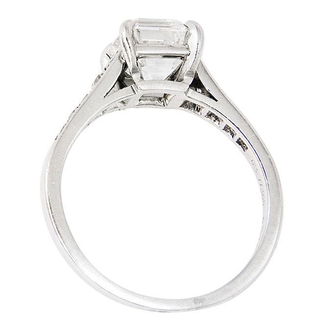 cartier asscher cut engagement rings