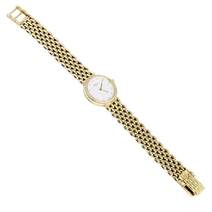 CHOPARD  Damenuhr aus Gold und Diamanten 2