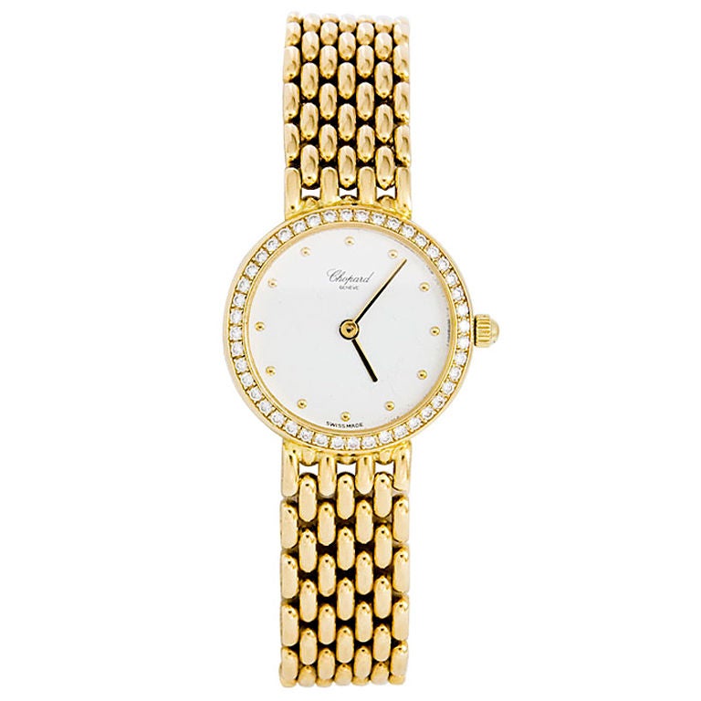 CHOPARD  Damenuhr aus Gold und Diamanten