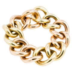 CARTIER  Retro Gold  Link Bracelet