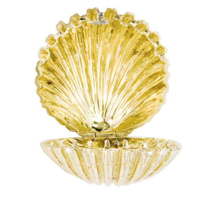 Jean Schlumberger for Tiffany & Company 18K Yellow Gold, Textured Shell Pill Box.