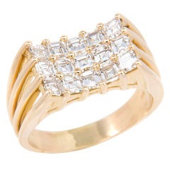OSCAR HEYMAN Gold And Diamond Ring