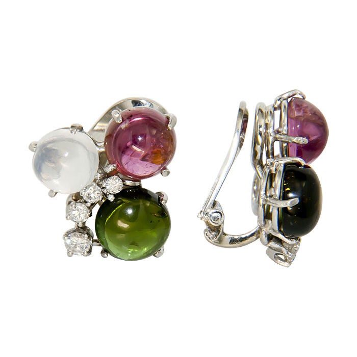 SEAMAN SCHEPPS Gem Set Ear Clips