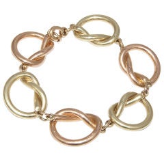 CARTIER Pink and Green Gold Retro Bracelet