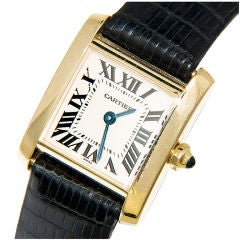 CARTIER Tank Francaise Ladies Gold Watch