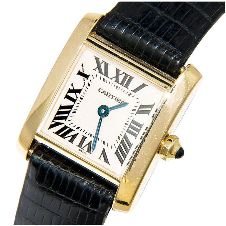 CARTIER Tank Francaise Ladies Gold Watch