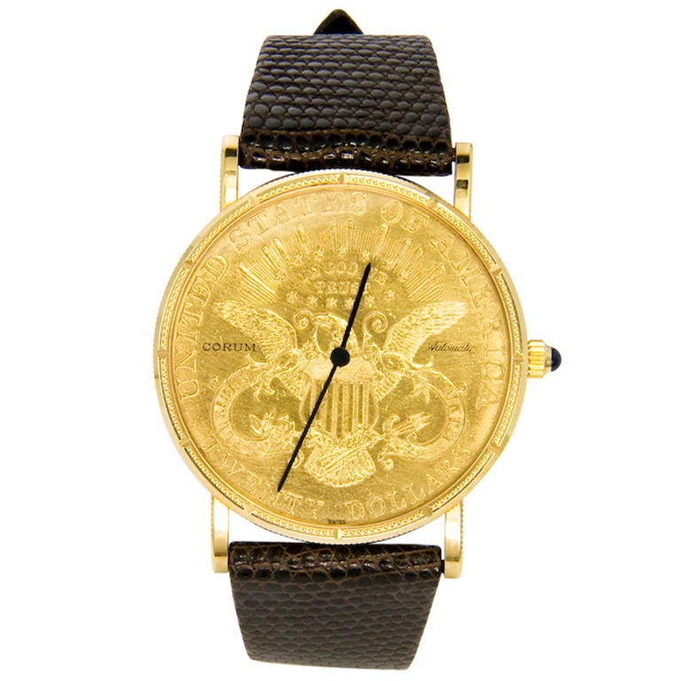 corum coin watch value