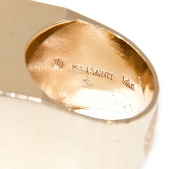 M & J SAVITT Gemstone Gold Ring 1