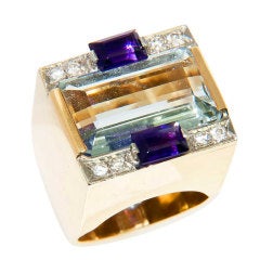 M & J SAVITT Gemstone Gold Ring