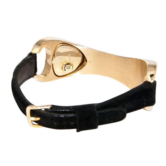Women's TIFFANY & CO. Gold 1960s Bone Cuff Watch