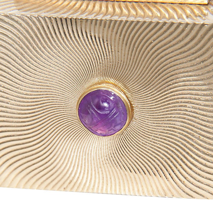 CARTIER  Gold Miniature Eight Day Clock 1