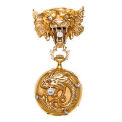 Antique Art Nouveau Lapel Watch for C.D. Peacock